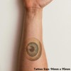 'Eyeball Front View' Temporary Tattoo - Water Resistant, Skin-Safe, Non-Toxic