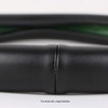Funda para volante de piel auténtica negra con forro de