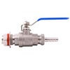 DERNORD 2 Packs 1/2 Inch Weldless Ball Valve Stainless Steel