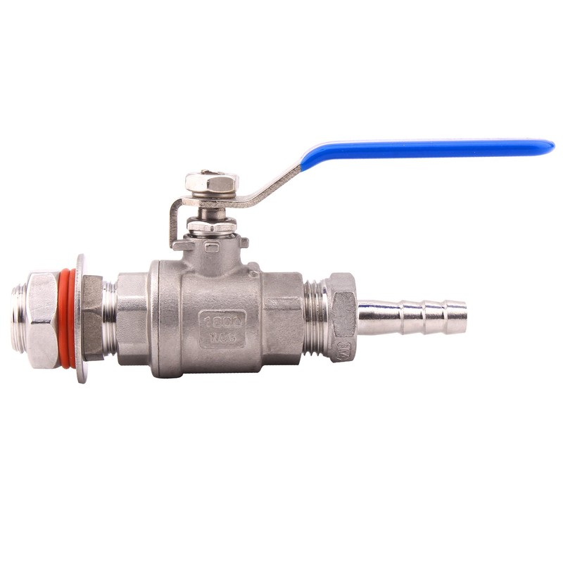 DERNORD 2 Packs 1/2 Inch Weldless Ball Valve Stainless Steel