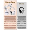 Lilian&Gema 2-in-1 Baby Ear Muffs Noise Protection, Adjustable Headphones with