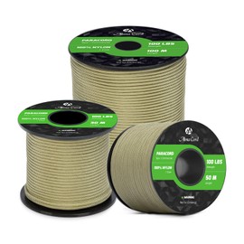 Abma Cord Paracord 2mm 30m 100% Nylon Rope 1 Strand Type I Parachute Cord - Max. 45kg (100lbs) - Holy Guacamole