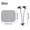 2pcs Laptop Sun Shade with Adjustable Clip Stand, Portable Working