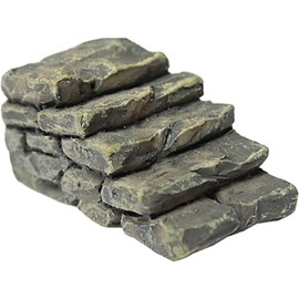 Jowxsx Miniature Resin Bridge Stair Stone Straight Bridge Stairs Stone Steps Garden Fairy Ornament Flower Pot Plant Micro Landscaping Decor Bonsai Craft Straight Stairs Outdoor Statues Outdoor Décor