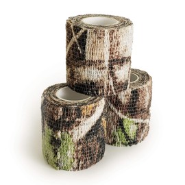 3 Pack - Camouflage Self Adhesive Cling Tape - Multiple Colors Available (Forest Camo #10)