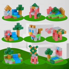 48 PCS Building Blocks for Kids House Building Toy, Educational Construction Toys for Toddlers, Boys & Girls