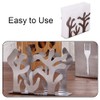 Stainless Steel Napkin Holder Silver Plants Shape Serviette Holder Modern