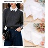 3 Packs Cotton Fake Collar Detachable Dickey Collar Blouse Half