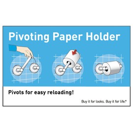 Moen YB5208ORB Wynford Double Post Pivoting Toilet Paper Holder, Oil Rubbed Bronze