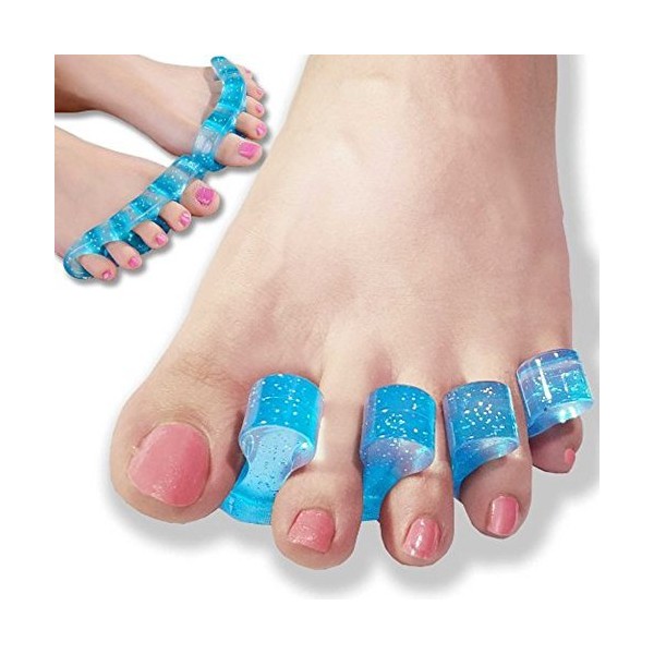 Toe Stretchers - Toe Separators and Toe Spreaders Kit Provides Bunion Relief, Relieves Plantar Fasciitis, Hammertoes, Claw Toes, Bunionettes and Overlapping Toes - For Men and Women