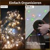 HAMLITE HAMLITE Camping Lichterkette Aufrollbar, 3-in-1 Usb Wasserdichte Tragbare LED