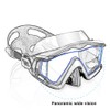 Adult Pano 3 Scuba Diving Mask, Tempered Glass Snorkel Mask