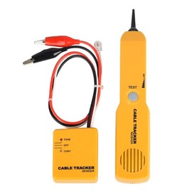 Wire Tracker,Cable Finder Tone Generator Probe Tracer,Anti-Interference Multi-Function Finder with RJ11-plug Audio Sender and Probe kit, Network Cable Continuity Tester