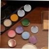 Healeved 30pcs Round Eyeshadow Pans Refillable Cosmetics Containers Small Makeup