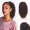 AISI BEAUTY Brown Ponytail Extension Curly Drawstring Ponytail for Women