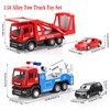 Winrayk 4Pcs Tow Truck Toys & Transport Vehicles Set, Pull