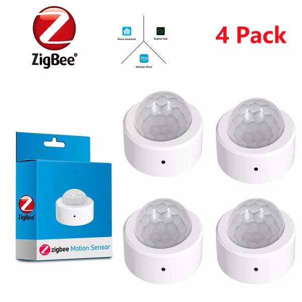 Unbranded 4 Zigbee Wireless Motion Sensor Detector for Alexa Smart