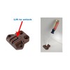 CKP Brand Table Alignment Lock and Strike, Brown