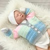 Crochet Pattern for Baby Cardigan, Preemie, 0-3mths, 3-6mths, Double Knitting,