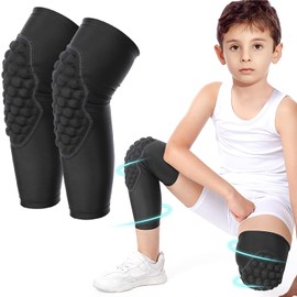 KCHOOH Par Rodilleras Deportivas, Rodilleras Anticolisión para niños, Rodilleras de Baloncesto Juvenil Infantil, Adecuado para Deportes al Aire Libre 
