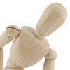 YUENPUN 4 PCS 8.4 Inch Wooden Figure Model, Posable Wooden