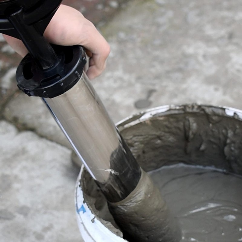 Mortar Pointing Grouting Gun, Cement Caulking Pump with 5 Nozzles