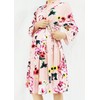 SUFEINI Maternity Mommy Robes with Matching Swaddle Blanket Set, Maternity