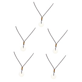 LALAFINA 5pcs Gorgeous Crystal Stone Pendant Fashion Necklace Perfect Party Festival Present