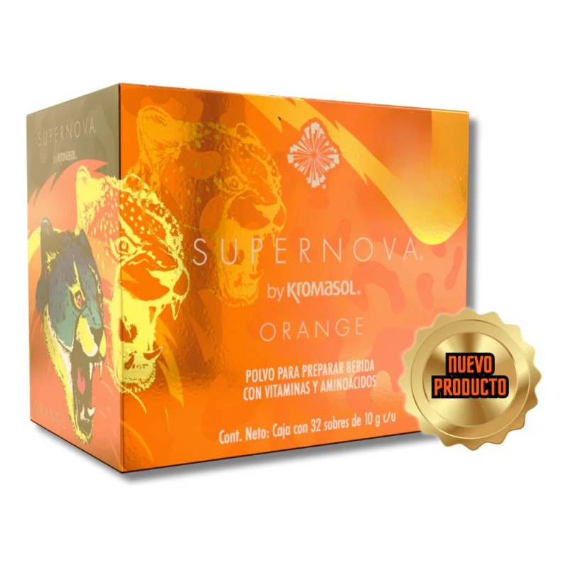 Supernova Orange 32 Sobres Bebida Sabor Naranja By Kromasol