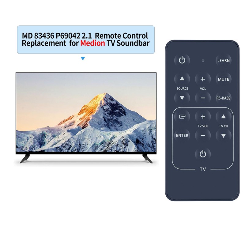 Replacement Remote Control for Medion MD 83436 P69042 2.1 TV