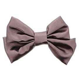 Holiday Hair Bow Shiny Foil 4.75 inch for Women and Girls - Bronze