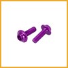 Partuto 10pcs M5 Motorcycle Windscreen Screw Fairing Windscreen Bolt Purple