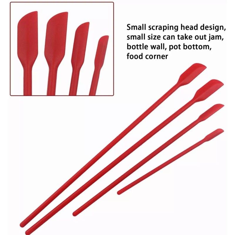 Zakulu Set 10 Utensilios De Cocina De Silicona Espatulas Reposteria