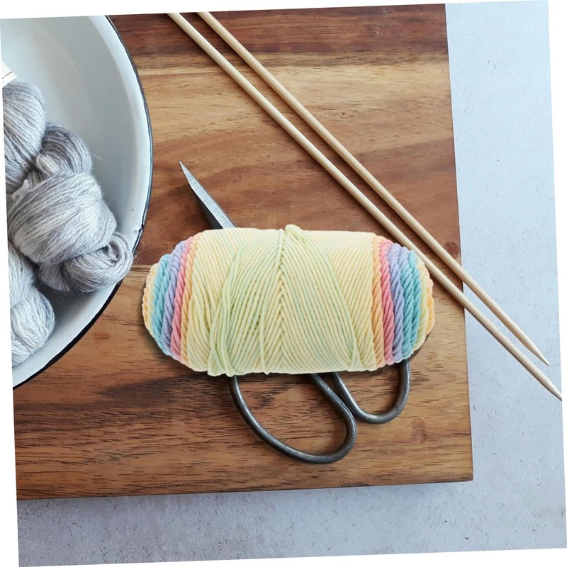 LALAFINA Rainbow Cotton Yarn 5-ply DIY Rope Soft Acrylic Blend