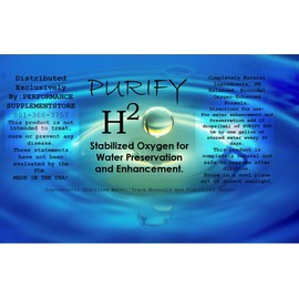 Water Treatment, Active Stabilized Oxygen, Water Preservation, Water Enhancement. Treats 110 gal. Water Storage, Disaster, Survival