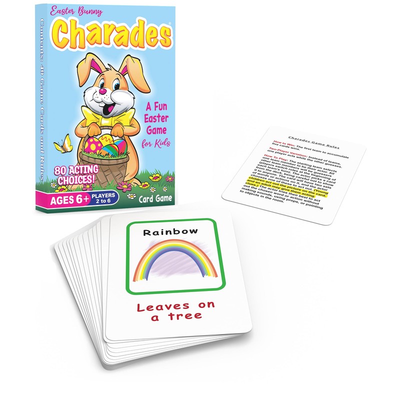 Easter Bunny Charades for Kids Ages 6+, a Fun Easter-themed