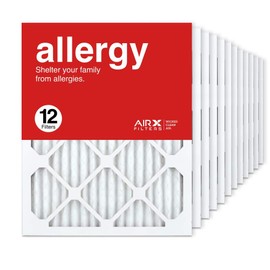 AIRx Filters 16x20x1 Air Filter MERV 11 Pleated HVAC AC Furnace Air Filter, Allergy 12-Pack, Made in the USA