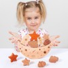 Wooden Stacking Balance Game Toys Kids Toy Space Stacking Toy