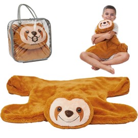 Weighted Lap Pad for Kids | Calming & Comforting | Weighted Lap Animal | Sloth Buddy | Sensory Weighted Animals | Weighted Lap Blanket for Sensory Needs | Carrying Bag Included | 5 Lbs