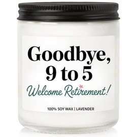 Men Women Retirement Gifts - Farewell Gift for Colleagues, Lavender Scented Candle for Women, Men, Friends, Colleagues, Teachers, Fun Retirement Candle (Style 9)