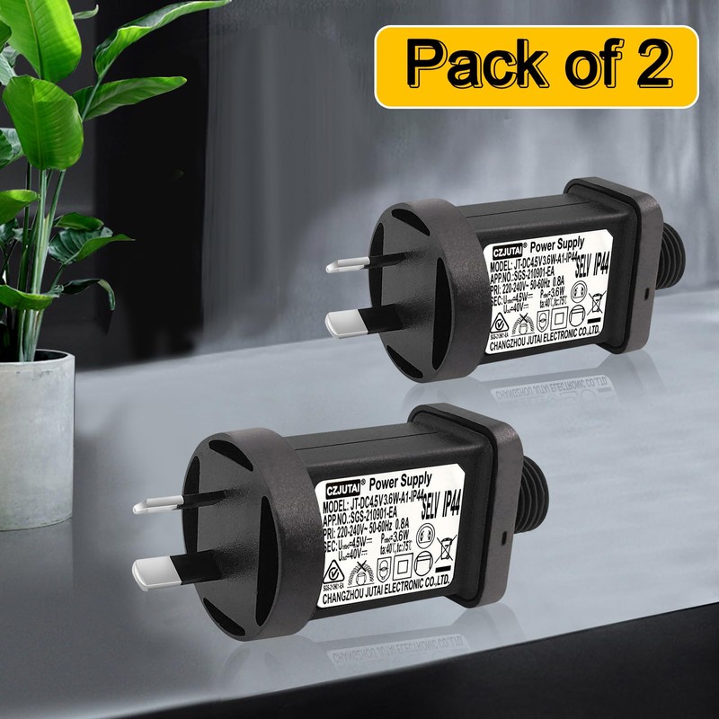 PremierAdapter Pack of 2 Power Supply for CZJUTAI JT-DC4.5V3.6W-IP44 Christmas