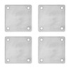 4 Pcs A36 Steel Plates, 4"x4", Hot Rolled, Laser Cut,