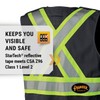 Pioneer Hi Vis Tear-Away Safety Vest - Lightweight Mesh Back