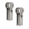 Stainless Steel End Rail Clamps, 2 Sets Chain Link Fence