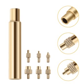 Einschmelzhilfe Set-7 Stück Lötkolbenspitzen, 3D Drucker Zubehör,für Gewindeeinsätze/Einschmelzmuttern M2 / M2.5 / M3 / M4 / M5 / M6 / M8