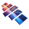5PCS Frameless Canvas Painting Lakeside Sunset Pattern Wall Art Picture