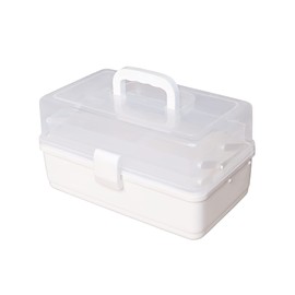 Sjqecyfv Sewing Box Art Craft Organizers Storage Box 3 Layer Tackle Box Organizer Nail Organizer Tool Box with Handle