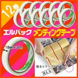 ニチバン メンディングテープ大巻 エルパック 18mm×30m MDLP-18 12巻入