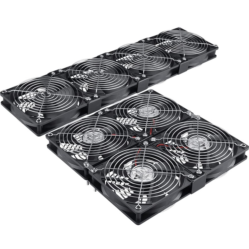 GDSTIME Big Airflow 4X 120mm Fans with 100V-240V AC Powered
