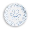 GMUNDNER KERAMIK Dessert Plate Cup Diameter 20 cm Blue Flamed